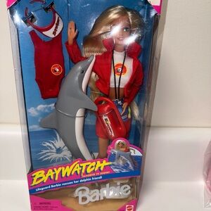 Barbie Baywatch Doll with Red Jacket and Dolphin